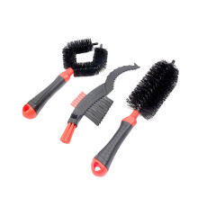 3Pcs Bike Cleaning Tool Red Chain Flywheel Scrubber for Narrow Spaces