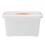 Clear Storage Box Bins With Lids Household Container Home Organizer 5