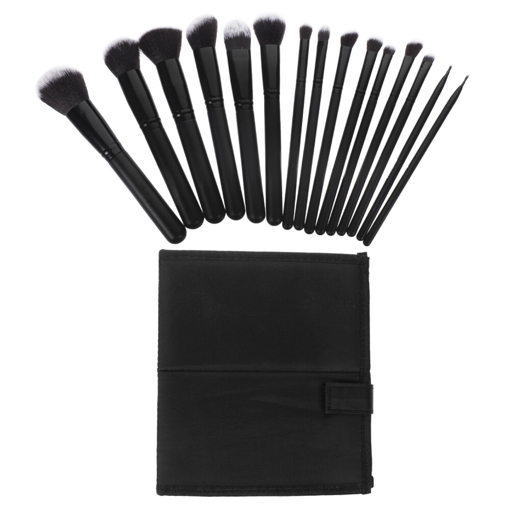 Villcase 15 Pcs Make Up Brush Set Foundation Makeup For Woman Professional