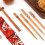Raindrops Reusable Chopstick Kitchen Tools Wood 4 Pairs Assorted Color 3