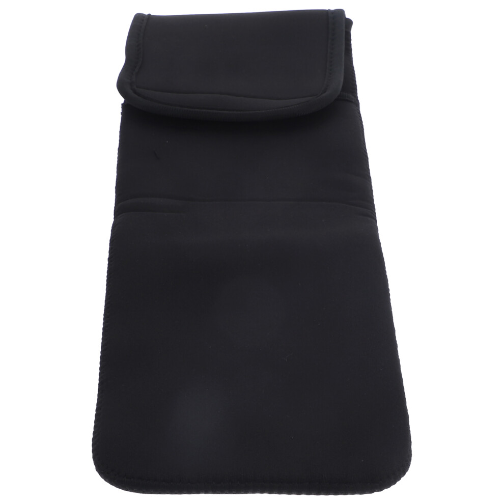 Happyyami Unisex Black Hair Curler Pouch Double-Deck Storage Bag For Travel