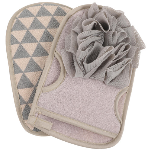 2pcs portable bath mitts shower gloves for convenient use