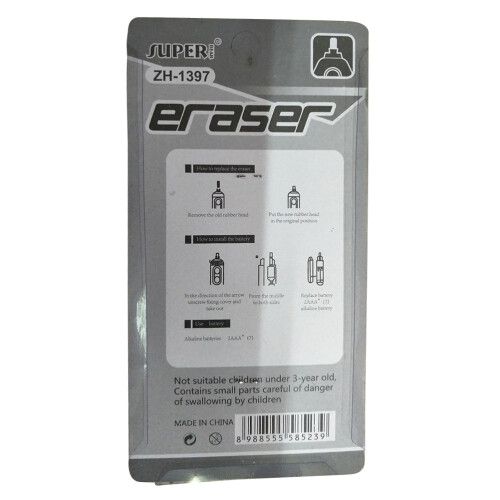 Eraser Refill Electric Rubber Core Student Use Refills Replacements 2