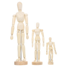 3 Pcs Tiered Carton Wooden Model Desk Ornament Diy Adornments