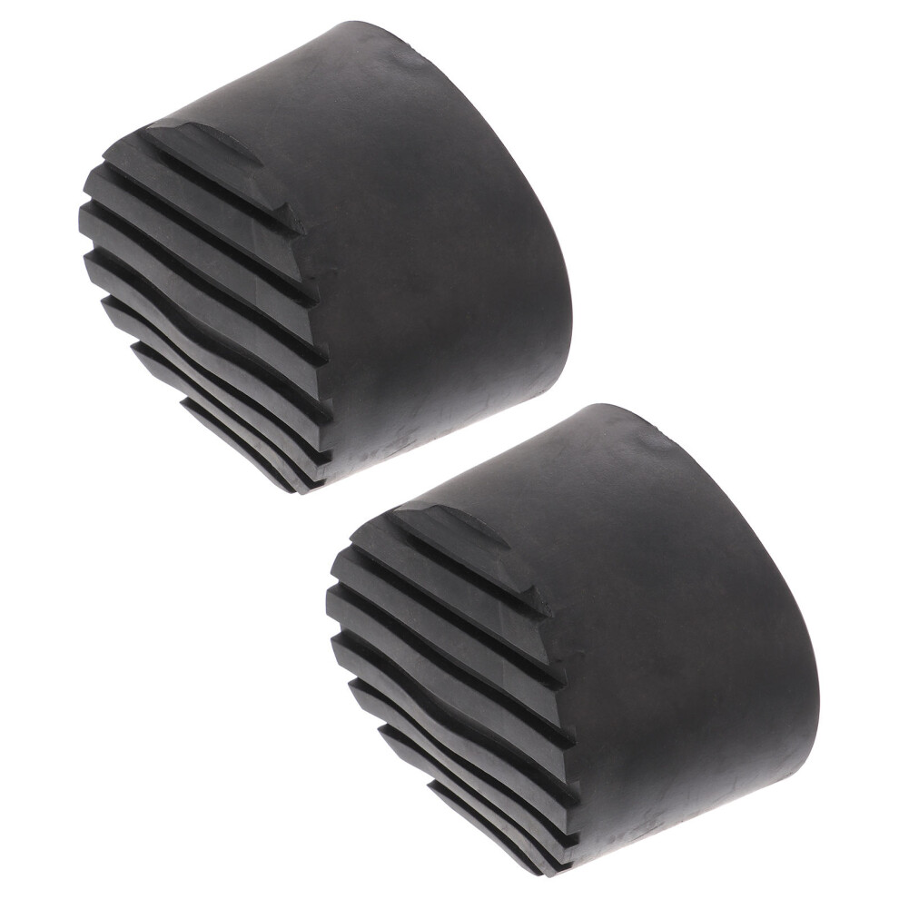 2Pcs Black Pvc Ladder Feet Protectors Non-Skid Folding Ladder Mats 3293102703413