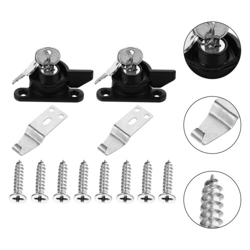 2pcs Crescent Lock Sliding Window Locks For High 2