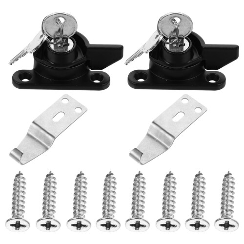 2pcs Crescent Lock Sliding Window Locks For High