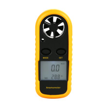 Tragbarer Luftstromgeschwindigkeitsmesser Digitaler Anemometer mit Temperaturanzeige