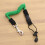 correa elástica con mosquetón 155 cm verde para caña kayak 7