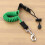 correa elástica con mosquetón 155 cm verde para caña kayak 8