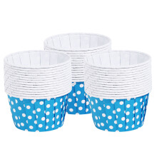 100Pcs Cupcake Holder Paper Multi Color Safe for Bakery and Home