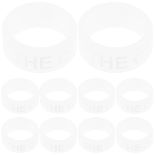 10 Pcs Luminous Drum Rod Ring Silent Drumsticks Practice Tip Aid 1