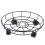 1Pc Black Iron Plant Stand with Wheels Durable Movable Flowerpot Base 1