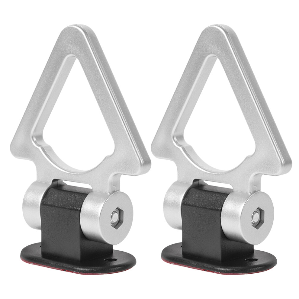 2Pcs Universal Triangle Tow Hook V-Sticker For Bumper 3293102772211