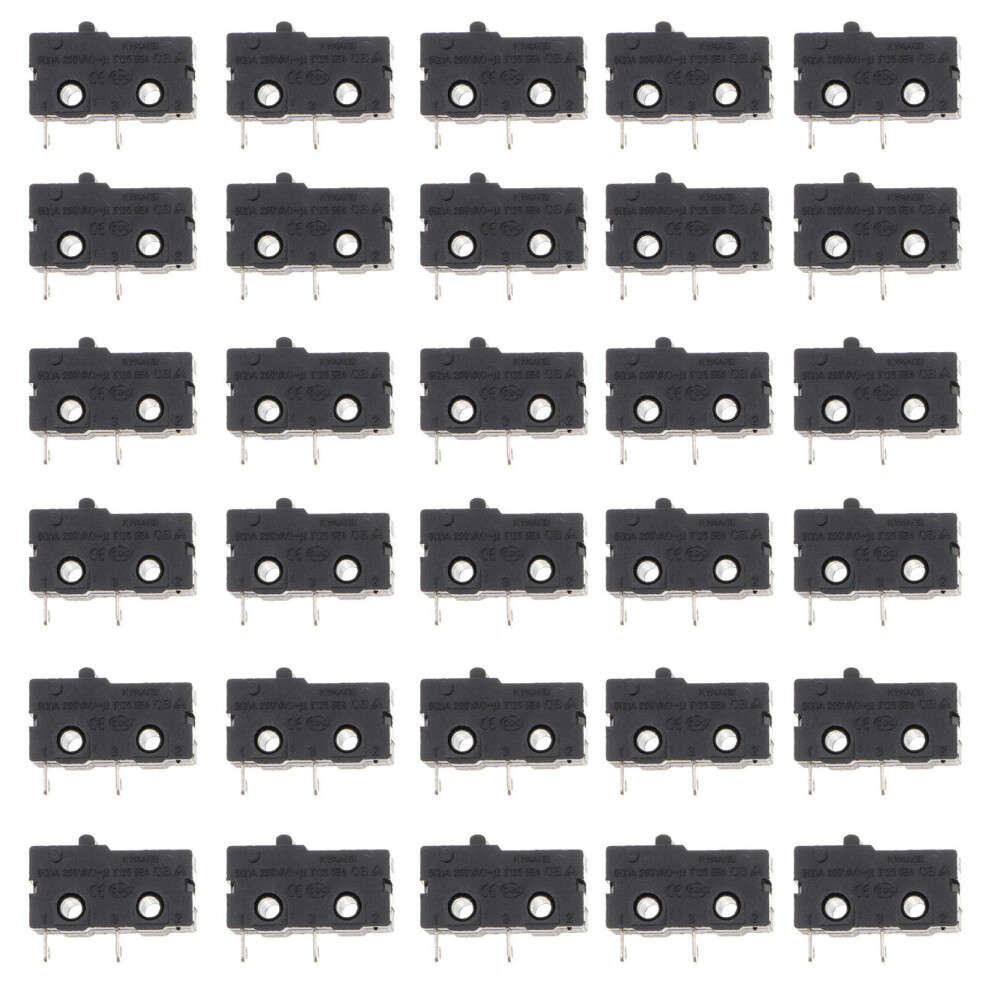 30Pcs Micro Limit Momentary Push Button Spdt 5A 3293102772105