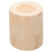 Beige Wood Fence Posts Natural Round Stumps for Garden Decoration
