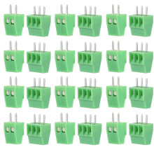 50Pièces De Câblage Vert En Cpv+cuivre, Bloc De Terminal À Vis