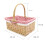 Wicker Basket Woven Storage Portable Flower Simulation Rattan 2