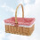 Wicker Basket Woven Storage Portable Flower Simulation Rattan 5