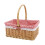 Wicker Basket Woven Storage Portable Flower Simulation Rattan 10
