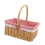 Wicker Basket Woven Storage Portable Flower Simulation Rattan 1