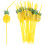 30 Pcs 3D Pineapple Straws Party Supplies 1