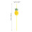30 Pcs 3D Pineapple Straws Party Supplies 2