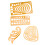 4 Pcs Curve Ruler Set Student Multifunction Drawing Measuring Tool 11
