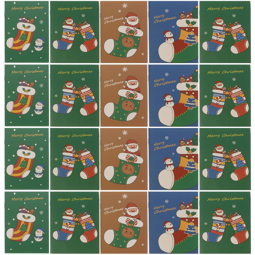 24 Pcs Student Stationery Notebooks Christmas Theme Notepad Office-image-OPC-PKR75ZG-NEW