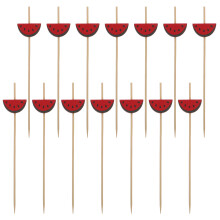 100 Pcs Skewers Bamboo Stick Fruit Appetizer Picks Disposable