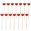 100 Pcs Skewers Bamboo Stick Fruit Appetizer Picks Disposable 1