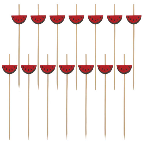 100 Pcs Skewers Bamboo Stick Fruit Appetizer Picks Disposable