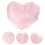 Pink Heart Pillow Soft Plush Sofa Cushion 1set 5
