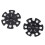 12 Pcs Trekking Pole Protector Travel Accessories Snowflake Shaped 5