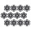 12 Pcs Trekking Pole Protector Travel Accessories Snowflake Shaped 4
