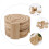 7 Pcs/Set Dining Bamboo Coaster Coasters 10x10cm Brown 10