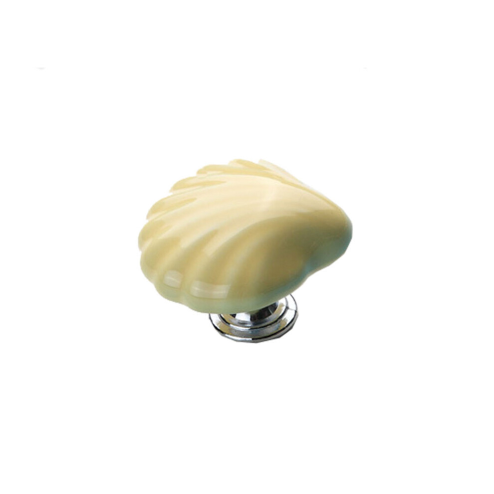 4Pcs Ceramic Shell Knobs Sea Style Pull Handles For Cabinet Drawer 3293102749541