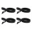 4Pièces Mesureur Retractable Noir, Double Protection 5