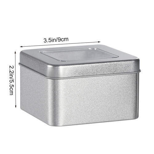2pcs Boxes Tin Box Loose Leaf Food Jar Tinplate 1