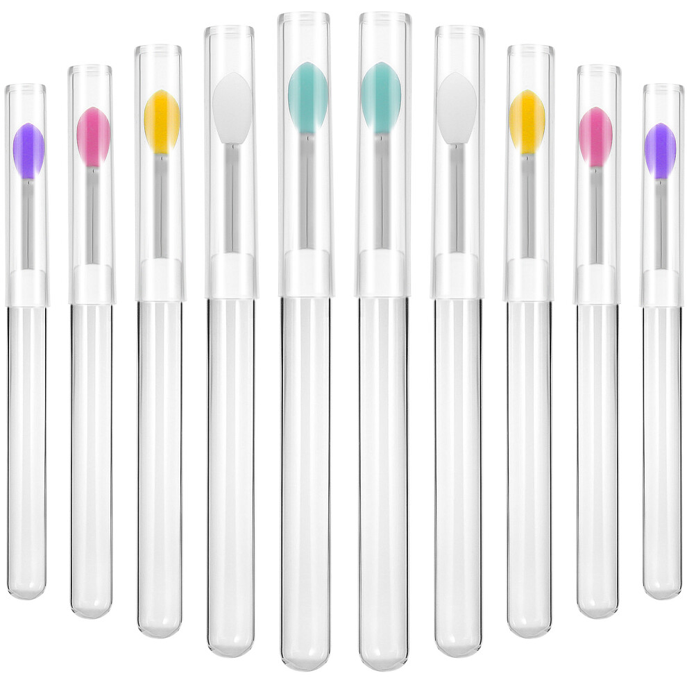 Aboofan Green Lip Brush Silicone Makeup Applicator 10Pcs