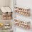 (Egg Storage Box Only*1 Count, Rolling Egg Holder) Clear Egg Storage Box, 1 Count Space Saving Rolling Egg Holder, Durable Plastic Egg Organizer for Refrigerator, Kitchen Accessories 2