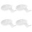 4Pcs Ceramic Chopstick Racks White Creative Vinegar Dish Practical Use 6