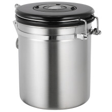 1Pc Stainless Steel Storage Holder Coffee Bean Sealed Jar