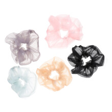 5Stk Damen Haaraccessoire Elastisch Stoff Mehrfarbig Haarschmuck