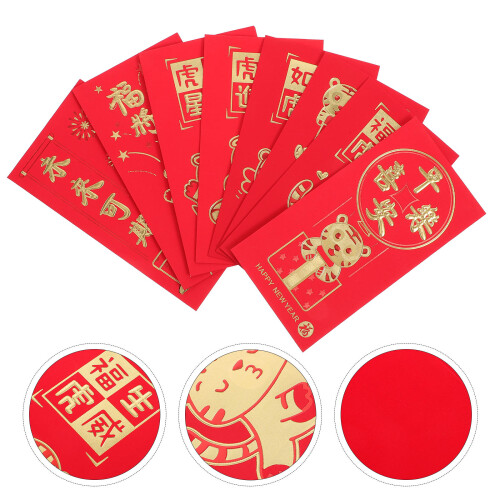 Red Envelopes Paper 48pcs 6.7x3.5x0.04in 2