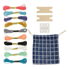 1Ensemble Cartes Navettes DIY Tissu Bois