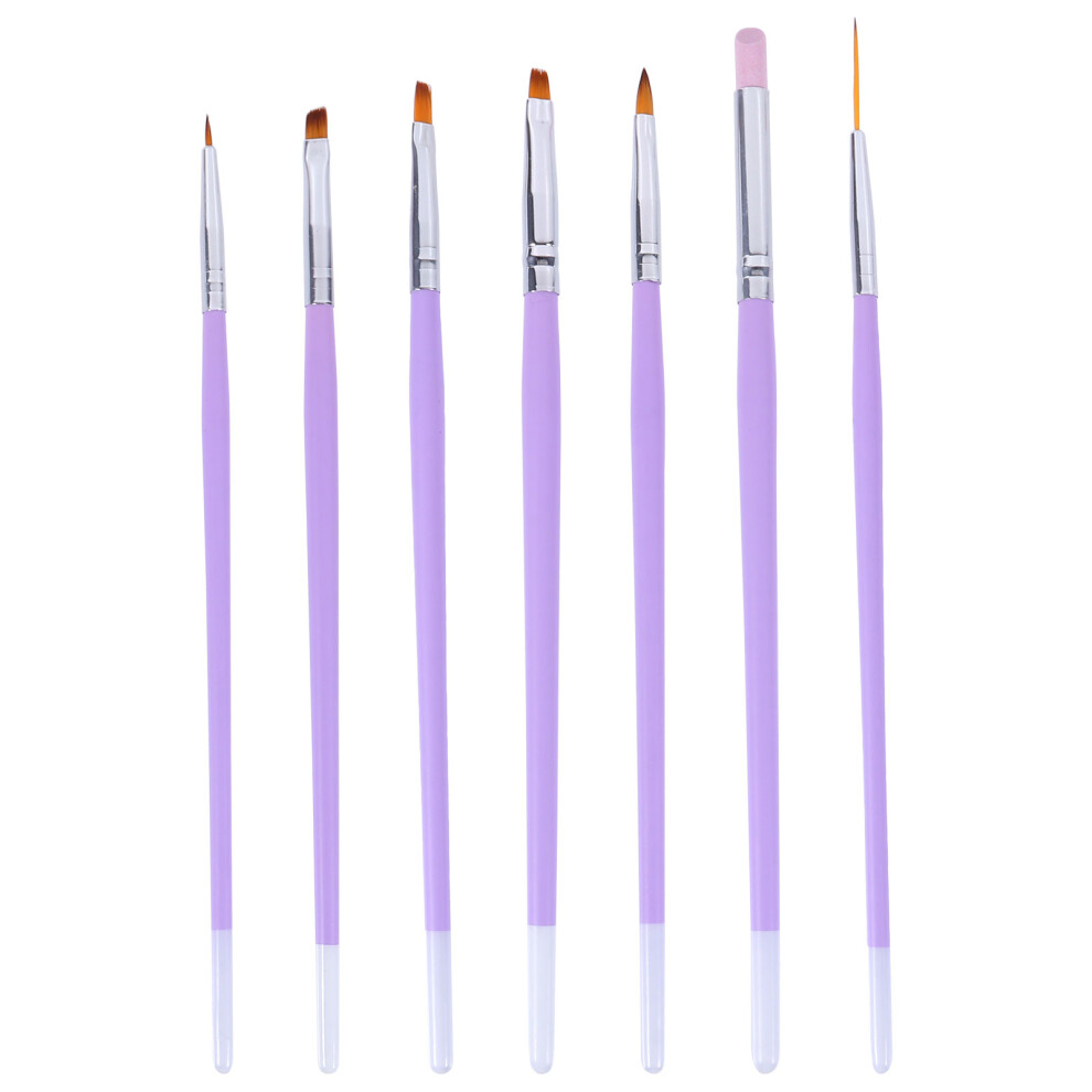 Artibetter 7 Pcs Nail Tools For Art Fingernail Brush Dotting Painting Pen