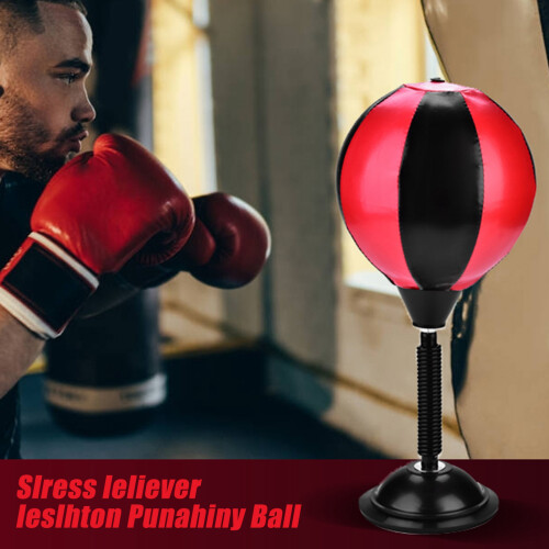 Desktop PU Punching Bag Stress Relief Speed Ball mit Saugbasis 2