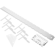 String Action Ruler Metal Electric Guitar 12pcs 3.3x2.1x0.04in