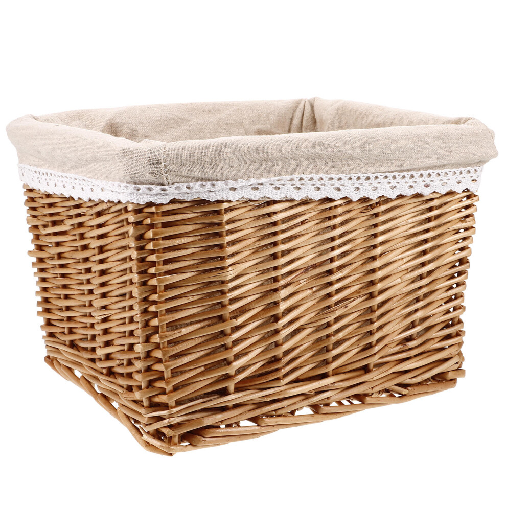 Storage Basket Rectangular Wicker 1set